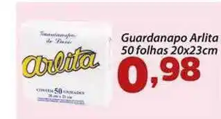 Confiança Supermercados Guardanapo Arlita 50 Folhas oferta