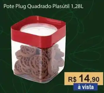 Pote Plug Quadrado Plasútil 1,28L