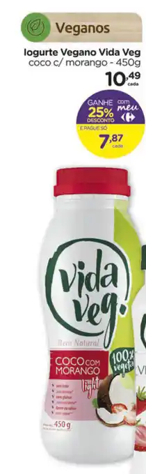 Carrefour Iogurte Vegano Vida Veg 450g oferta