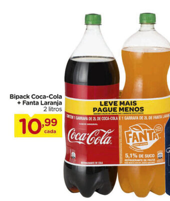 Carrefour Bipack Coca Cola + Fanta Laranja 2L oferta
