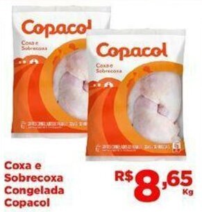 Tatico Coxa e sobrecoxa congelada Copacol 1kg oferta