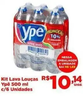 Tatico Kit lava Loucas Ype 500ml c/6 unidades oferta