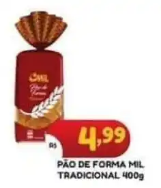 Bramil Supermercados PÃO DE FORMA MIL TRADICIONAL 400g oferta
