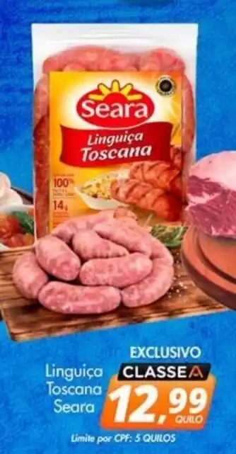 Delta Supermercados Linguiça Toscana Seara oferta