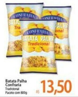 Atacadão Batata Palha Confraria 800g oferta