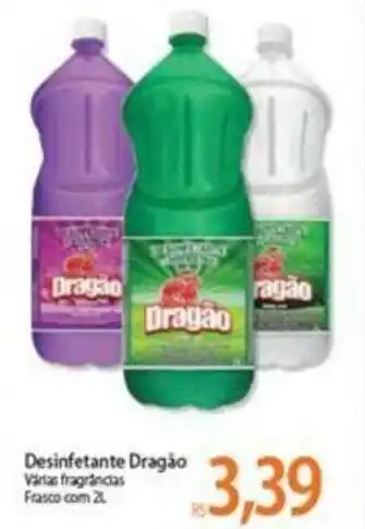 Atacadão Desinfetante Dragao Fragrancias 2L oferta