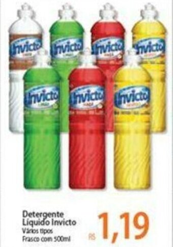 Atacadão Detergente liquido Invicto 500ml oferta