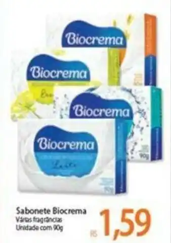 Atacadão Sabonete Biocrema 90g oferta