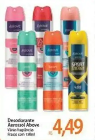 Atacadão Desodorante Aerossol Above 150ml oferta