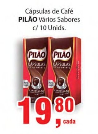 Supermercados Mundial Capsulas de Cafe Pilao c/10 unids. oferta