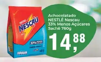 Supermercados Mundial Achocolatado Nestle Nescau 33% Menos Acucares sache 760g oferta