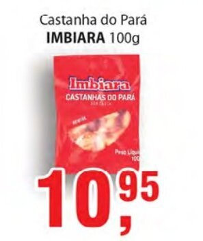 Supermercados Mundial Castanha do para Imbiara 100g oferta