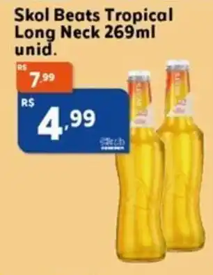 GoodBom Skol Beats Tropical Long Neck 269ml unid. oferta