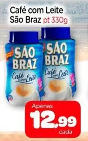 Nordestão Café com Leite São Braz pt 330g oferta