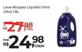 Super Luna Lava-Roupas Líquido Omo Ultra 1,8L oferta