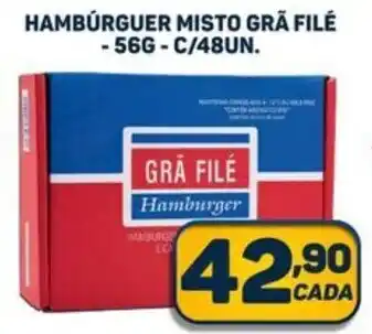 Dom Atacadista HAMBÚRGUER MISTO GRĀ FILÉ -56G-C/48UN. oferta