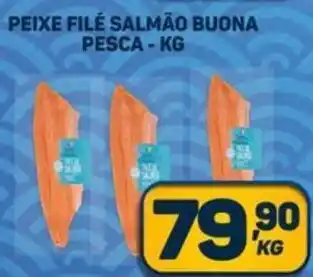 Dom Atacadista PEIXE FILÉ SALMÃO BUONA PESCA-KG oferta