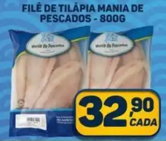 Dom Atacadista FILÉ DE TILÁPIA MANIA DE PESCADOS-800G oferta
