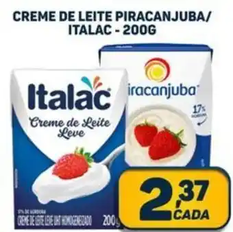 CREME DE LEITE PIRACANJUBA/ ITALAC-200G