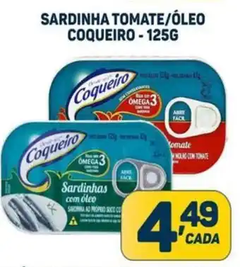 SARDINHA TOMATE/ÓLEO COQUEIRO-125G