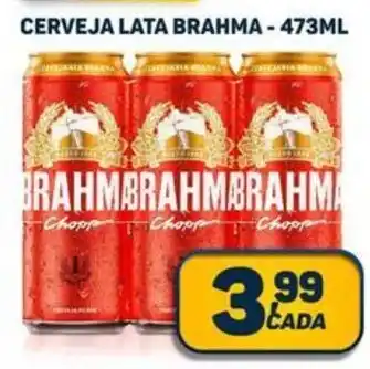 Dom Atacadista CERVEJA LATA BRAHMA - 473ML oferta