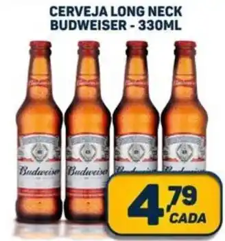 Dom Atacadista CERVEJA LONG NECK BUDWEISER -330ML oferta
