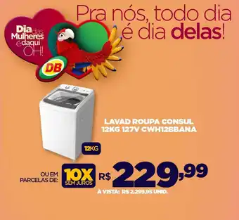 DB Supermercados LAVAD ROUPA CONSUL 12KG 127V CWH12BBANA oferta