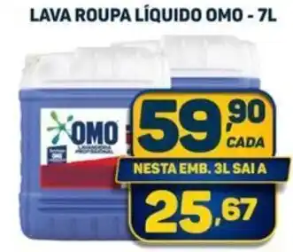 Dom Atacadista LAVA ROUPA LÍQUIDO OMO - 7L oferta
