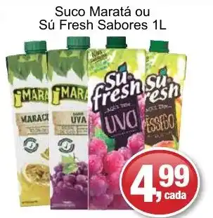 Suco Maratá ou Sú Fresh Sabores 1L