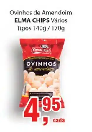 Supermercados Mundial Ovinhos de Amendoim Elma Chips 140g/170g oferta