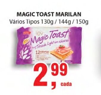 Supermercados Mundial Magic Toast Marilan 130g/144g/150g oferta