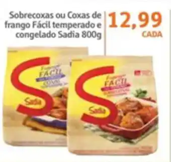 Sonda Sobrecoxas ou Coxas de Frango Facil Temperado e congelado Sadia 800g oferta