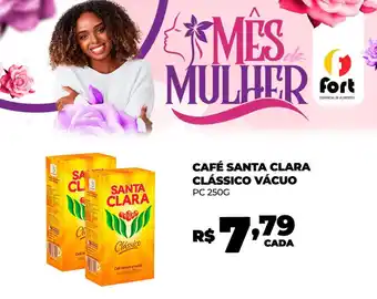 Fort Atacadista CAFÉ SANTA CLARA CLÁSSICO VÁCUO PC 250G oferta