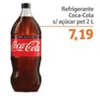 Sonda Refrigerante Coca-Cola s/ acucar pet 2l oferta
