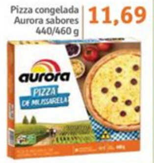 Sonda Pizza Congelada Aurora Sabores 440g ou 460g oferta