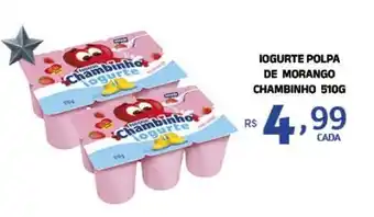 IOGURTE POLPA DE MORANGO CHAMBINHO 510G