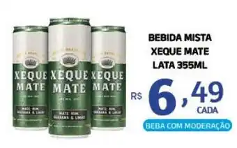 Bahamas Supermercados BEBIDA MISTA XEQUE MATE LATA 355ML oferta