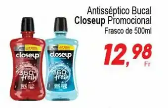 Antisseptico Bucal CloseUp 500ml