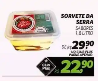 Supermercado Cubatao SORVETE DA SERRA SABORES 1,8 LITRO oferta