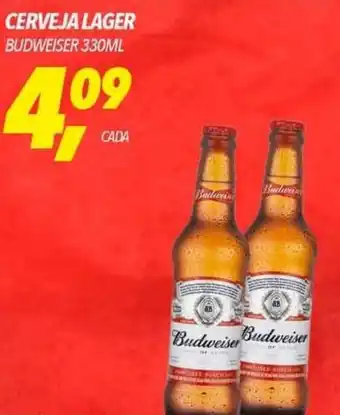Frangolândia CERVEJA LAGER BUDWEISER 330ML oferta