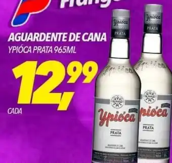 AGUARDENTE DE CANA YPIÓCA PRATA 965ML
