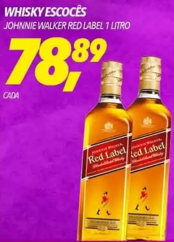 Frangolândia WHISKY ESCOCÊS JOHNNIE WALKER RED LABEL 1 LITRO oferta