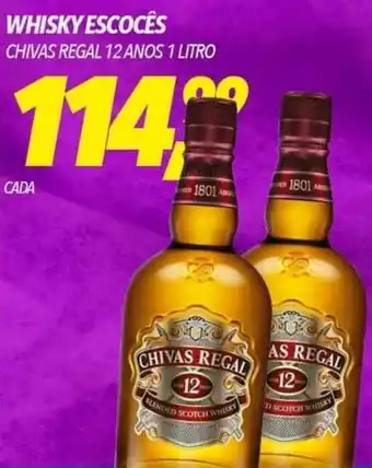 Frangolândia WHISKY ESCOCÊS CHIVAS REGAL 12 ANOS 1 LITRO oferta