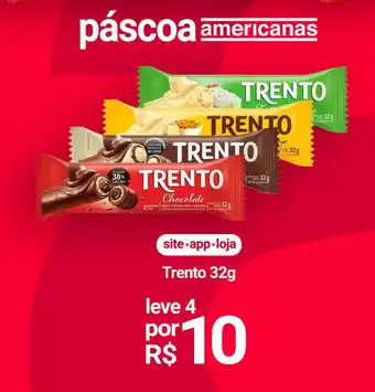 Lojas Americanas Trento 32g oferta