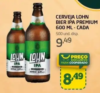 Cooper CERVEJA LOHN BIER IPA PREMIUM 600 ML - CADA oferta
