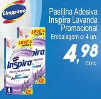 Pastilha Adesiva Inspira Lavanda Promocional c/4 un.