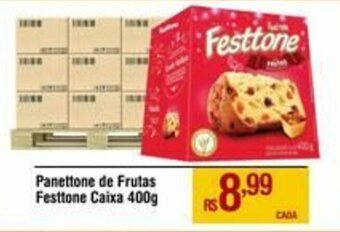 Max Atacadista Panettone de Frutas Festtone Caixa 400g oferta
