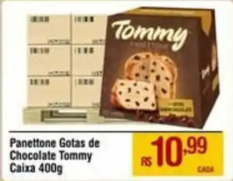 Max Atacadista Panettone Gotas de Chocolate Caixa 400g oferta