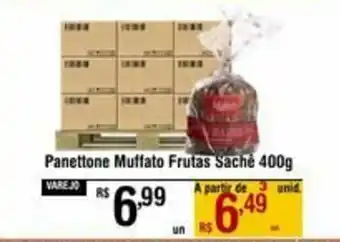 Max Atacadista Panettone Muffato Frutas Sache 400g oferta