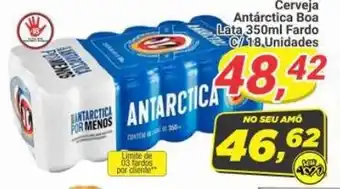 Amarelinha supermercados Cerveja Antárctica Boa Lata 350ml Fardo C/18,Unidades oferta